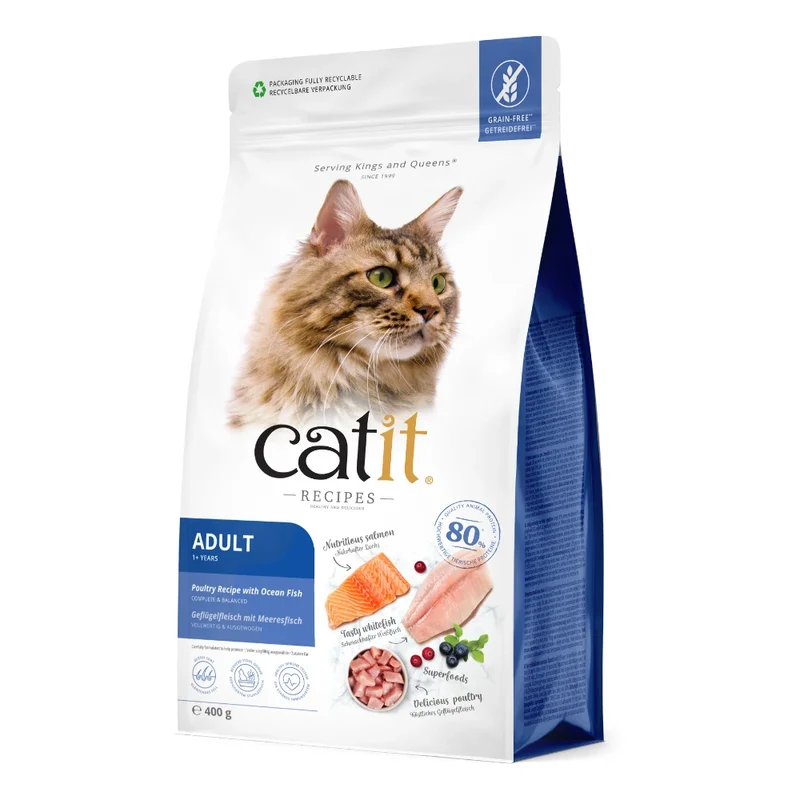 Pienso para Gatos Catit Recipes -Receta de Aves con Pescado de Mar para ADULTO