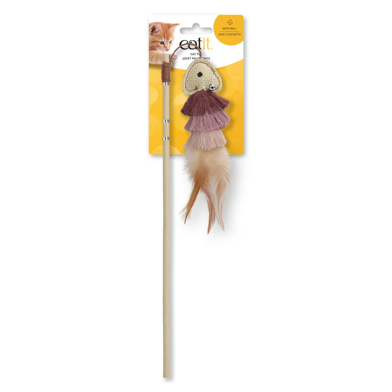 Catit Fish Varita con cola de plumas