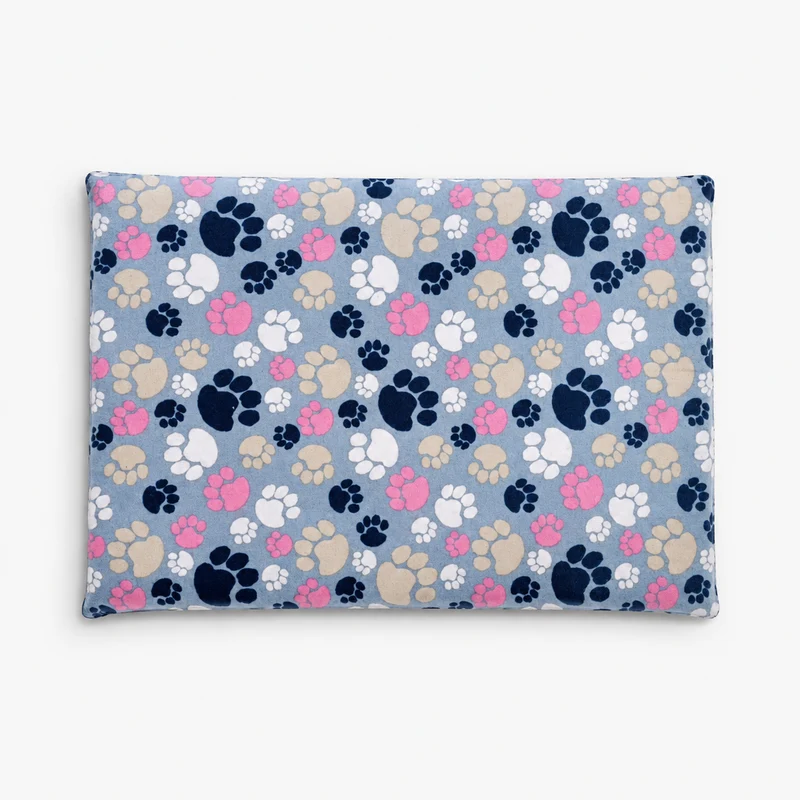 Colchoneta para Mascotas con Estampado de Huellas