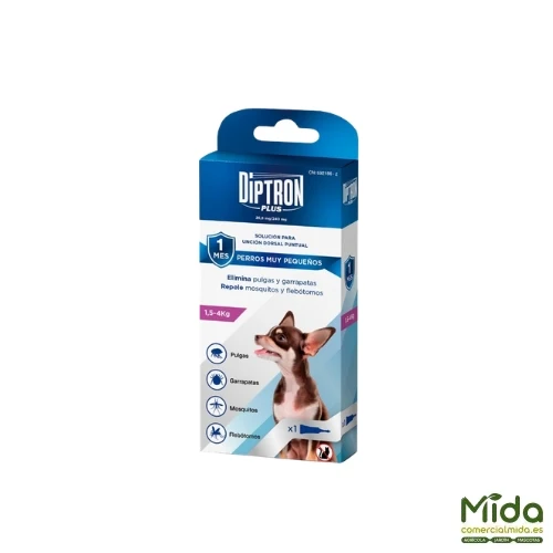 DIPTRON Plus Pipetas Antiparasitarias Para Perros