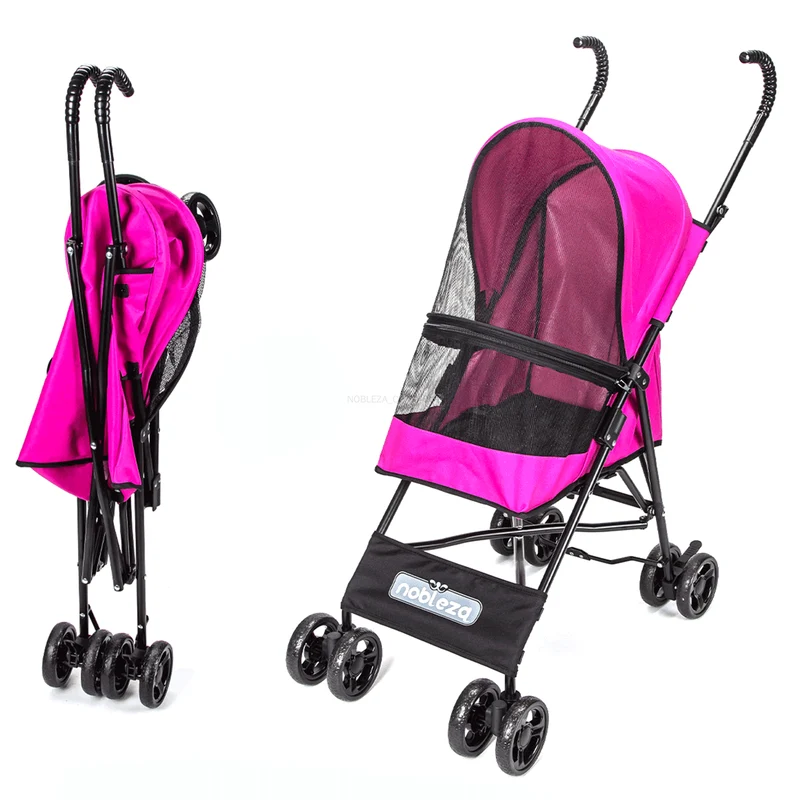 Silla de Paseo para Mascotas- Rosa