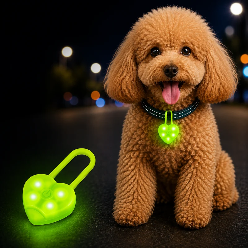 Colgante LED para Mascotas con Forma de Candado