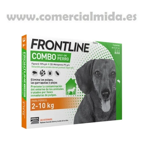 FRONTLINE COMBO, Pipetas Antiparasitarias Para Perros Pequeños (2 a 10 kg)