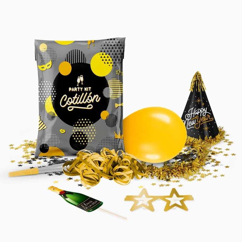 Bolsa de Cotillón Gala Nochevieja 7 Piezas (48 uds)