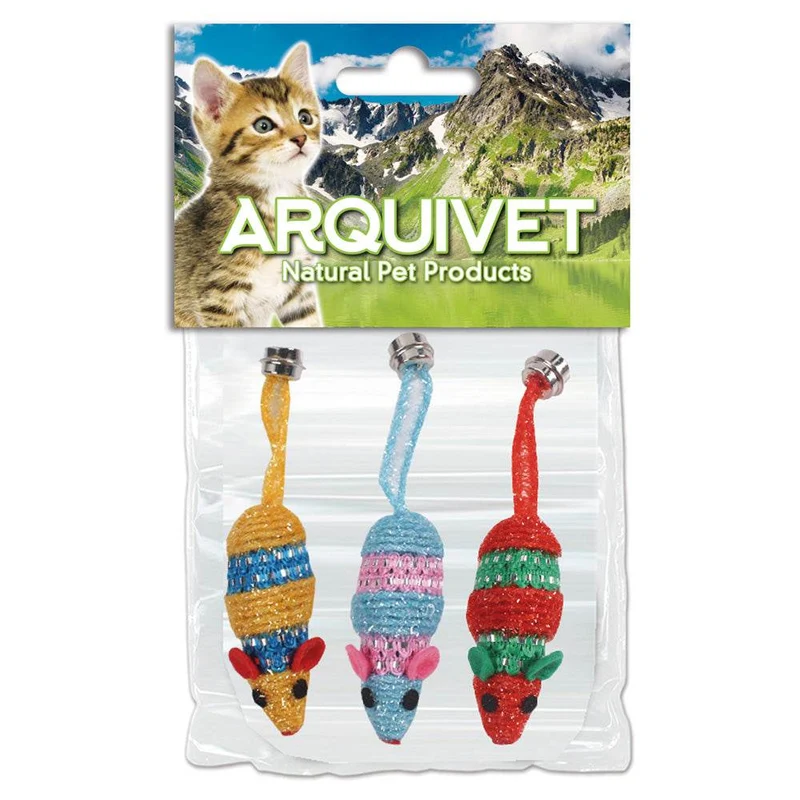 Kit 3 ratones de colores surtidos