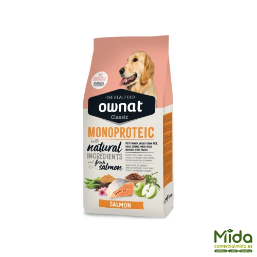 Pienso OWNAT Classic Monoproteico Salmon para Perros