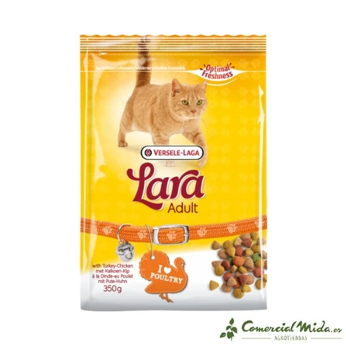 Lara Adult Pienso para Gatos Pollo y Pavo