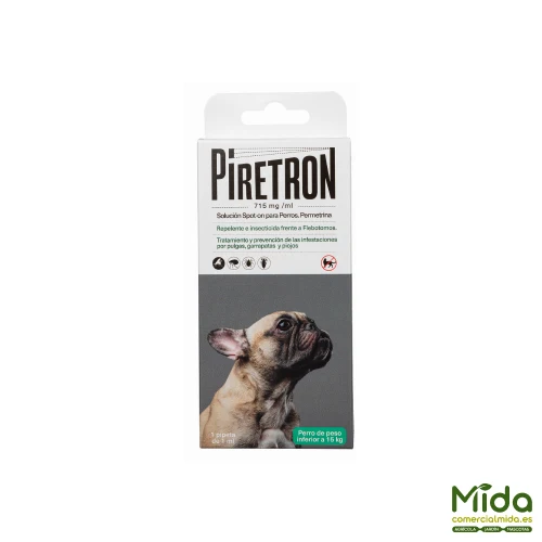 Quimunsa PIRETRON Solución Spot On Antiparasitario Perros
