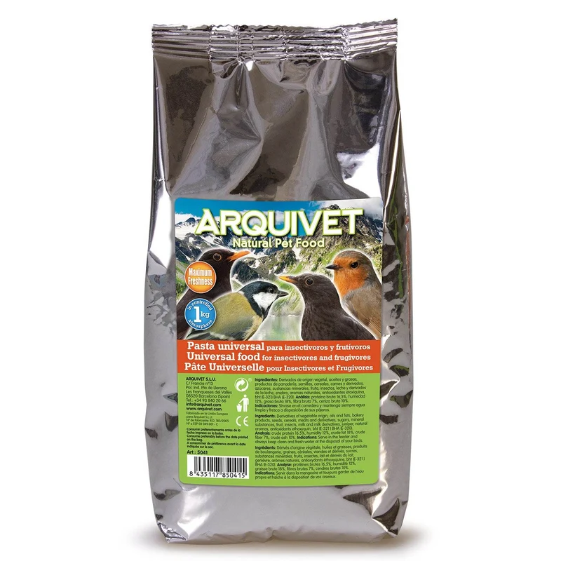 Pasta Universal para Insectívoros y Frutívoros