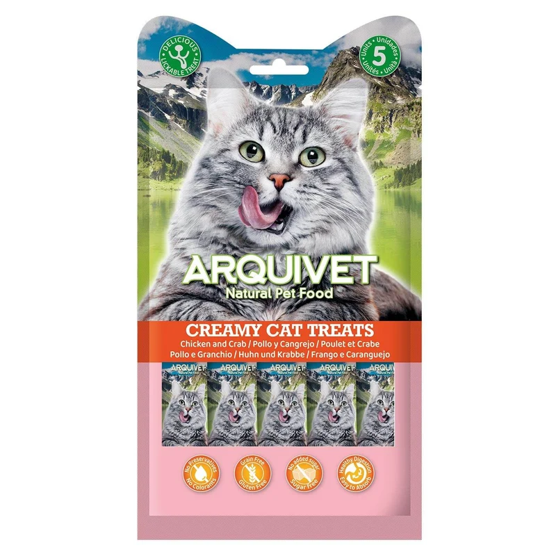 Snack cremoso de Pollo y Cangrejo - Creamy Cat Treats