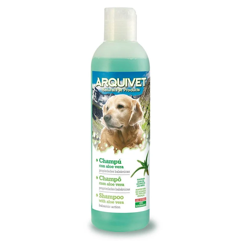 Champú natural calmante con aloe vera (250 ml. / 750 ml.)