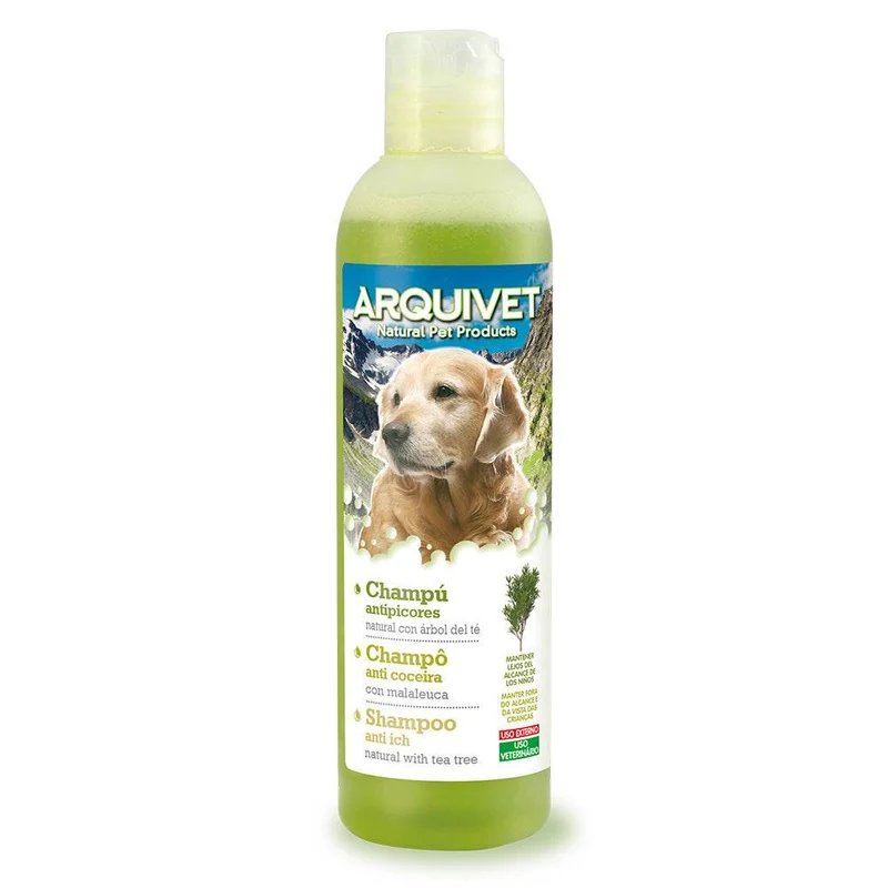 Champú natural antipicores con árbol del té 250 ml.