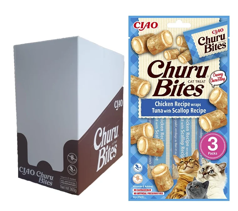 Churu Bites Receta Atún Y Vieira