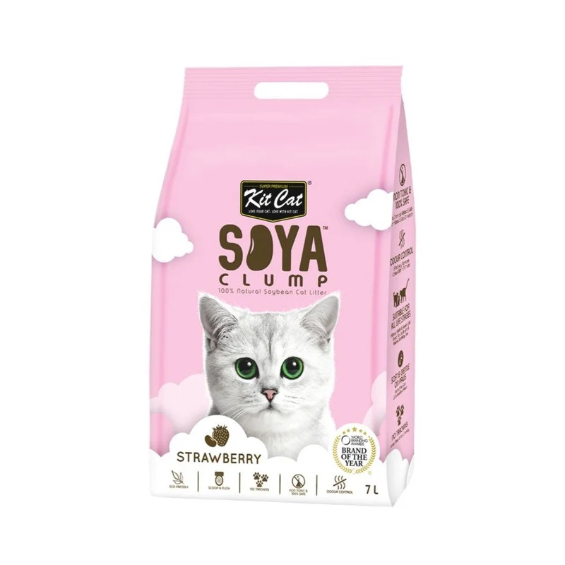 KIT CAT ARENA ECO SOYACLUMP - STRAWBERRY 7L