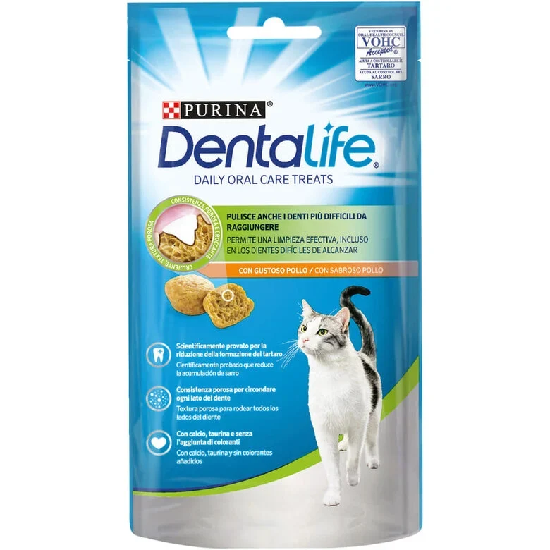 Purina Detalife Snack Dentales Pollo Para Gatos 40g