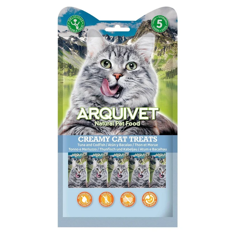 Snack cremoso de Atún y Bacalao - Creamy Cat Treats