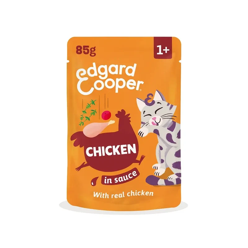 Edgard & Cooper Pollo En Salsa Adulto, 12x85 gr