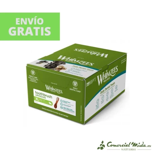 SNACKS WHIMZEES TOOTHBRUSH XL Snacks Dental para Perros Gigantes 18 UDS
