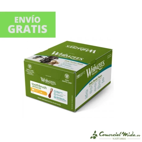 SNACKS WHIMZEES TOOTHBRUSH M Snacks Dental para Perros Medianos 75UDS