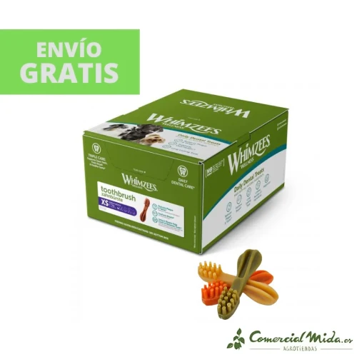 SNACKS WHIMZEES TOOTHBRUSH XS Snacks Dental para Perros Mini 350UDS