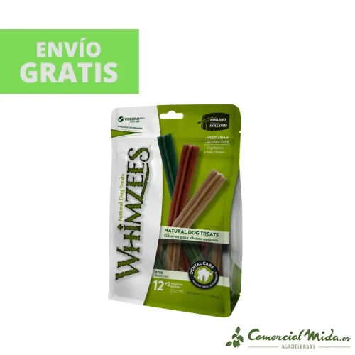 SNACKS WHIMZEES STIX M Snacks Dental para Perros Medianos Pack 6x14uds