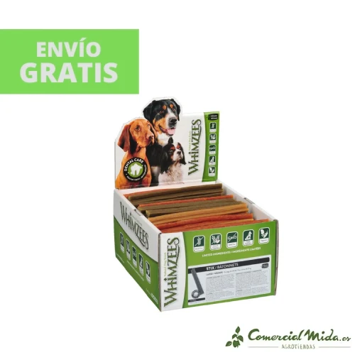 SNACKS WHIMZEES STIX L Snacks Dental para Perros - 50UDS