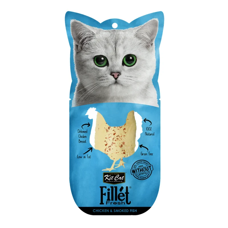 Kit Cat Filletfresh - Pollo Y Pescado Ahum. 30g
