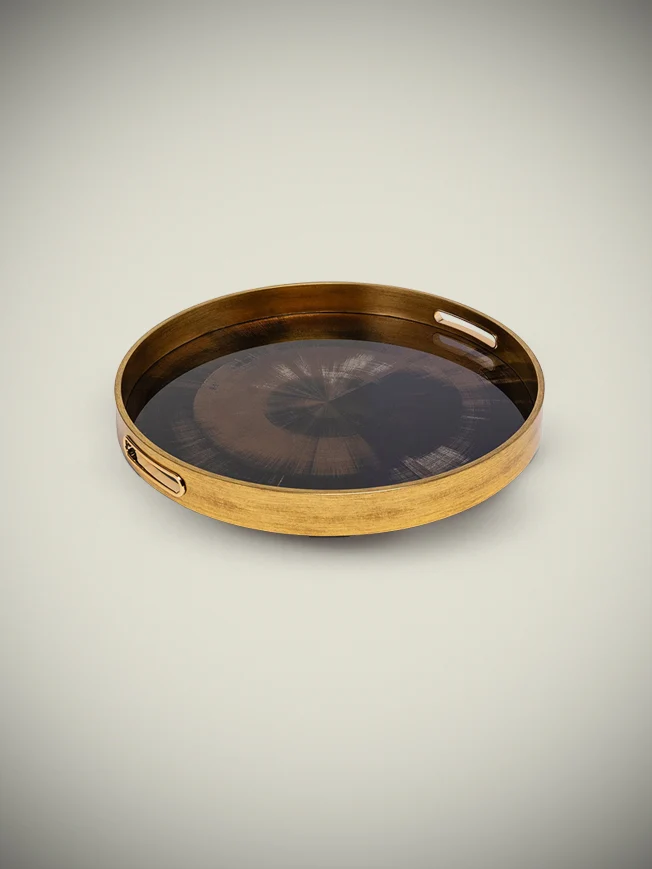 Bandeja Decorativa Grande 'Galateo' - Iride - Ø39,5 cm