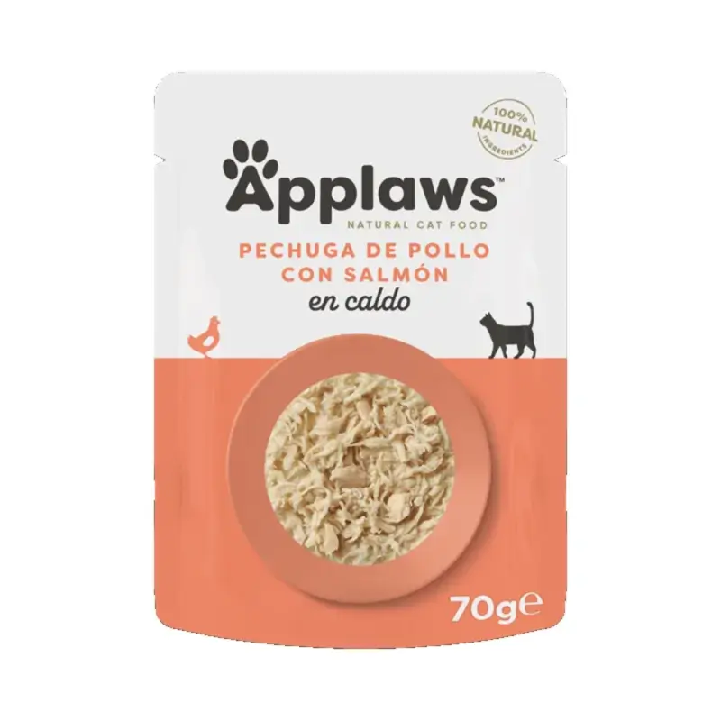 Applaws Cat Sobre Pechuga De Pollo Y Salmon, 12x70 gr