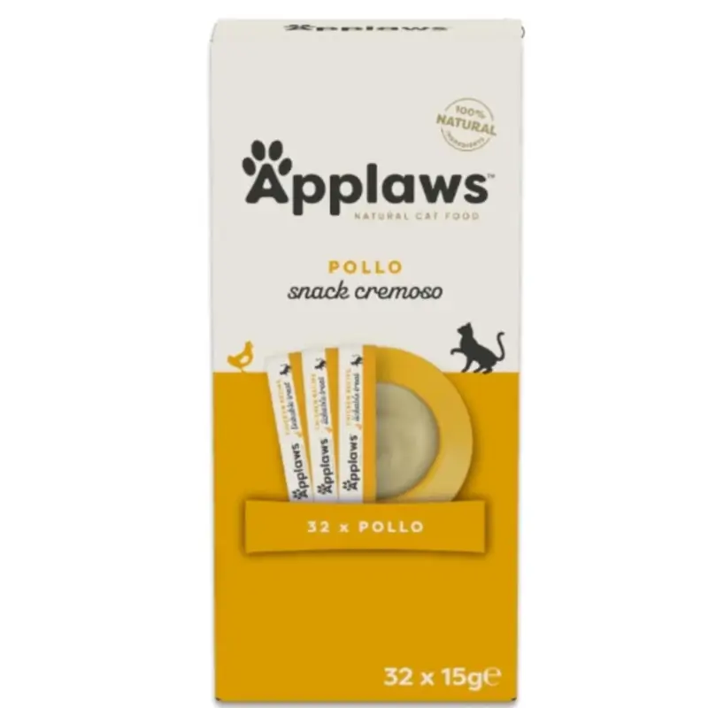 Applaws Cat Snack Lickable Pollo, 4x8x15 gr