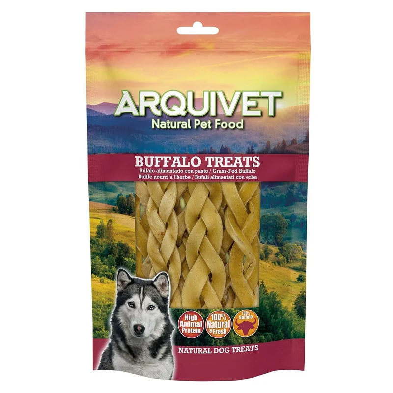 Trenzado de Piel de Búfalo - 100 g - 12cm - 5 unidades