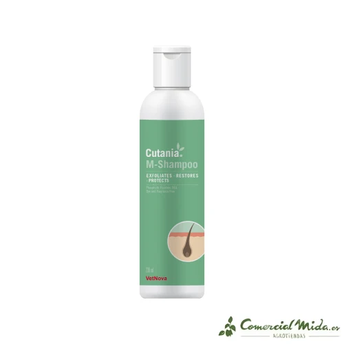 VETNOVA CUTANIA M-Shampoo Champú Dermatológico para Perros y Gatos 236 ml