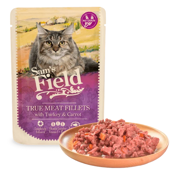 Sam's Field Adult Sobre Filetes Pavo Y Zanahorias 85gr