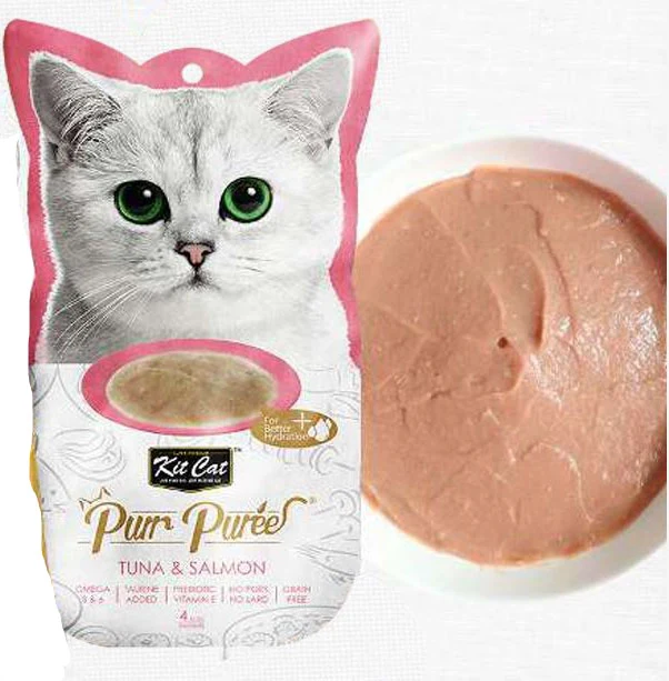 Kit Cat Purr Puree Atún & Salmón