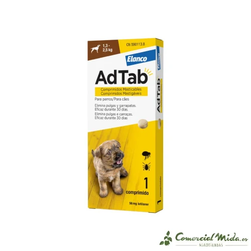 AdTab Comprimidos Masticables Antiparasitario para Perros