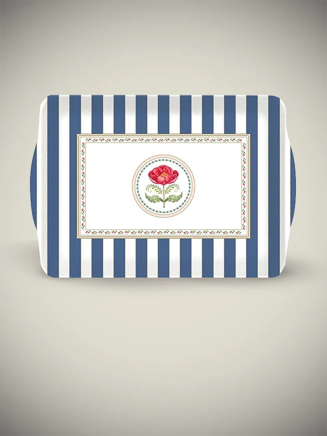 Bandeja Rectangular Pequeña 'Flowery' - 32x22 cm