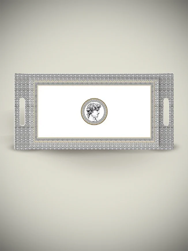Bandeja Rectangular Pequeña 'Palladium' - 40x19 cm