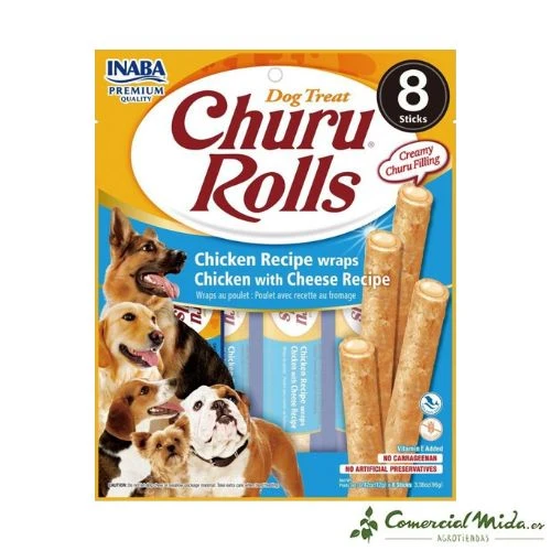 Churu DOG Rolls de Pollo con Queso