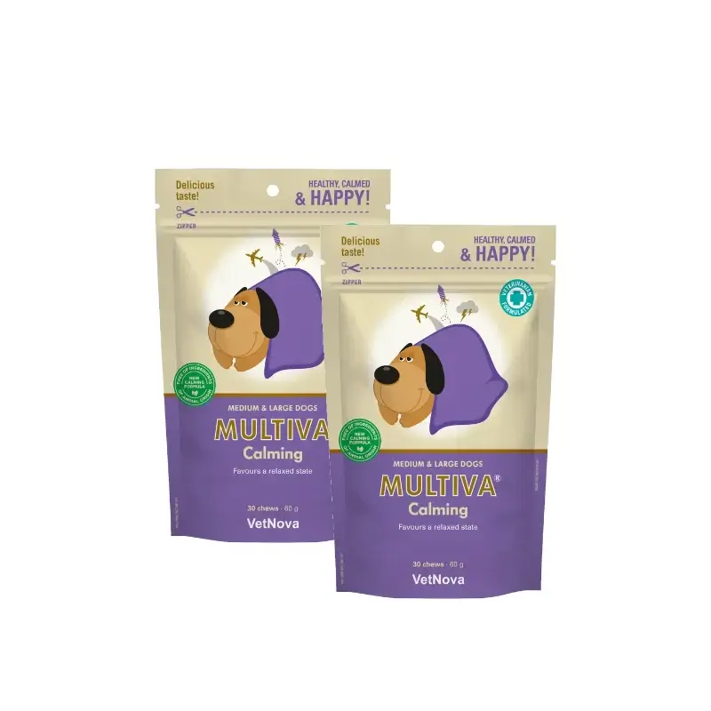 Multiva Calming perros medianos y grandes 30 chews, pack 2