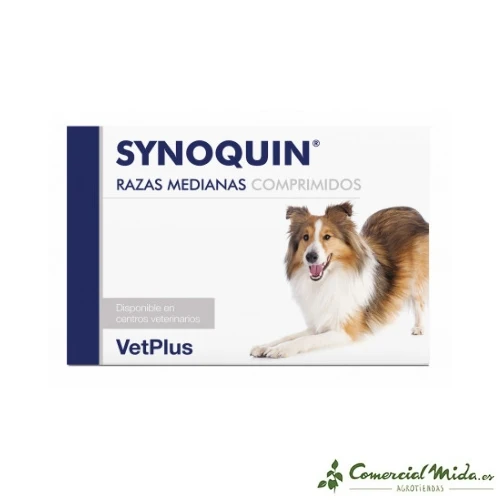 VETPLUS SYNOQUIN Razas Medianas, 30 comprimidos