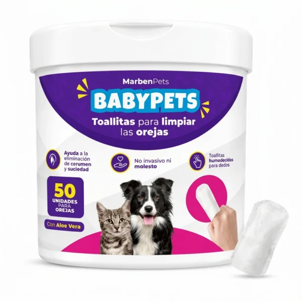 MARBEN BABY PETS TOALLITAS PARA LOS OIDOS 50 UNI