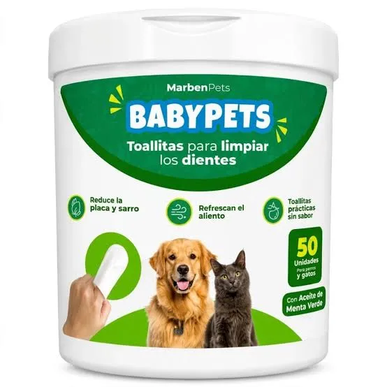 MARBEN BABY PETS TOALLITAS PARA LOS DIENTES 50 UNI