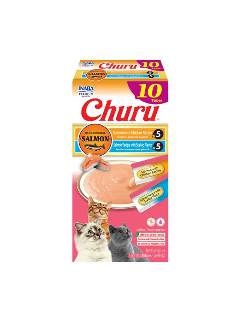 Churu Variedades Salmón Pollo 10 Un