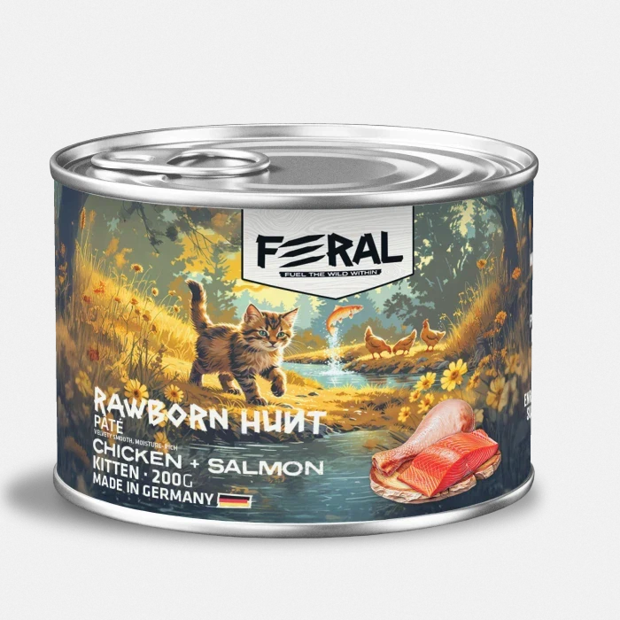 FERAL WET CAT KITTEN CHICKEN/SALMON
