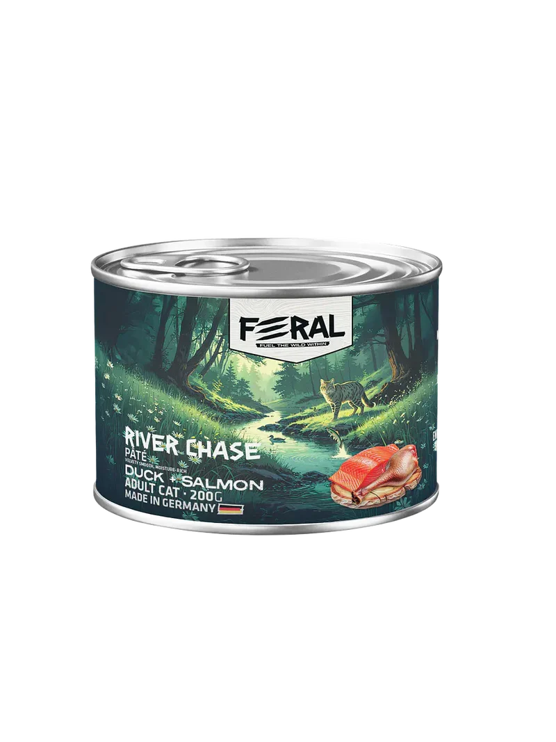FERAL WET CAT ADULT DUCK/SALMON 200 GRS