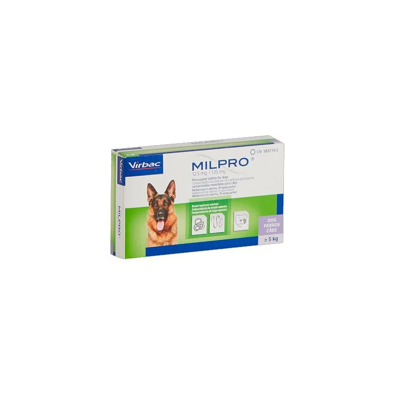 Milpro Antiparasitario Perro Mas de 5 kg