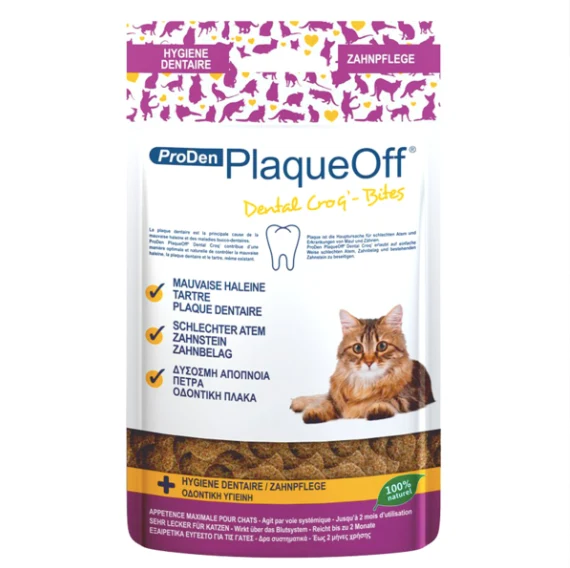 Plaque Off Snack Dental Cat Proden para Gato, 60 grs