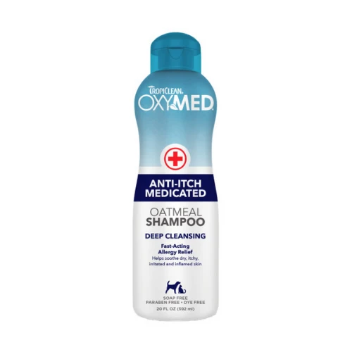TROPICLEAN OXYMED SHAMPOO ANTIPICAZÓN 592 ML