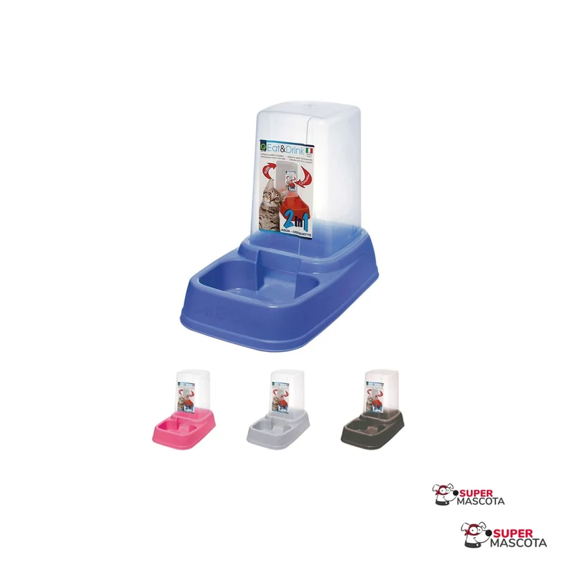 Tolva 2 en 1 comida/agua 3,7 L