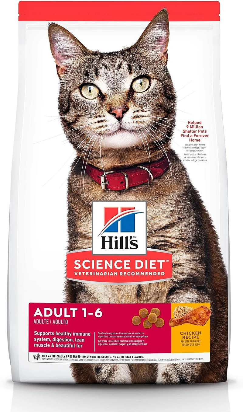 Alimento para Gato Adulto, Hill's Science Diet, Receta Original, Seco (bulto)